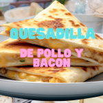 quesadilla de pavo y bacon